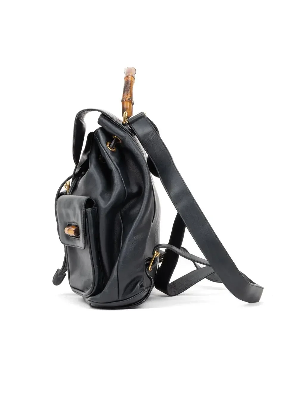Gucci Vintage Bamboo Backpack Leather #287137G72B